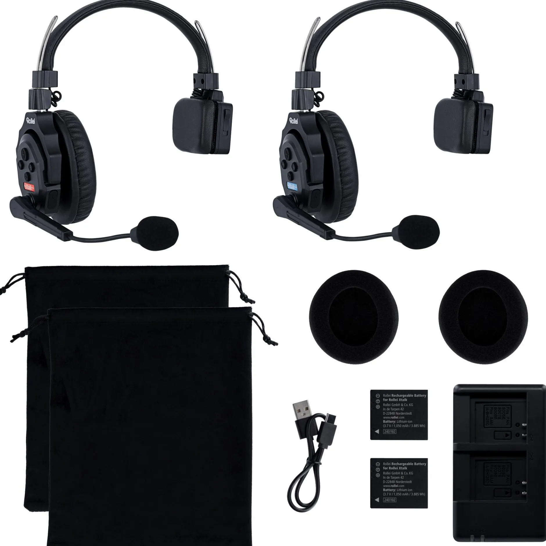 Rollei Mikrofone & Headsets|Headsets & Mikrofone-Xtalk X2 Intercom-Headsets