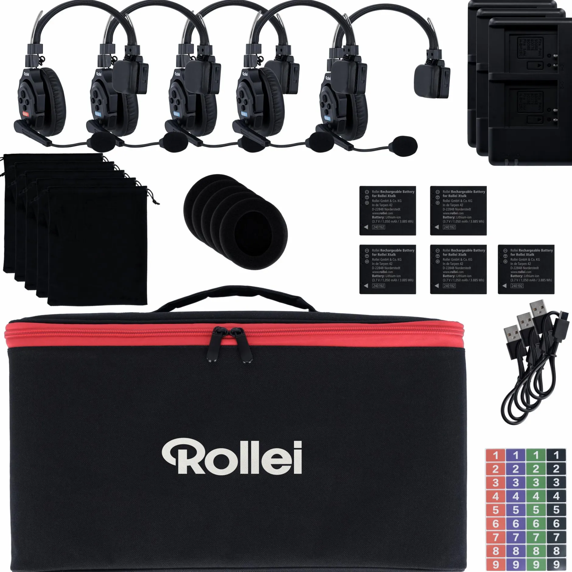 Rollei Mikrofone & Headsets|Headsets & Mikrofone-Xtalk X5 Intercom-Headsets